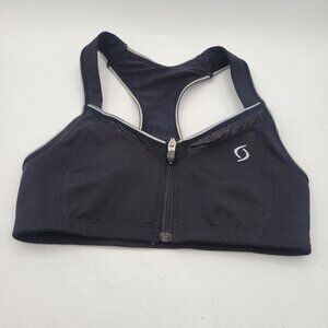 Moving Comfort GRACE High Impact Sports Bra Zip Front Women's Small 32AB-34A